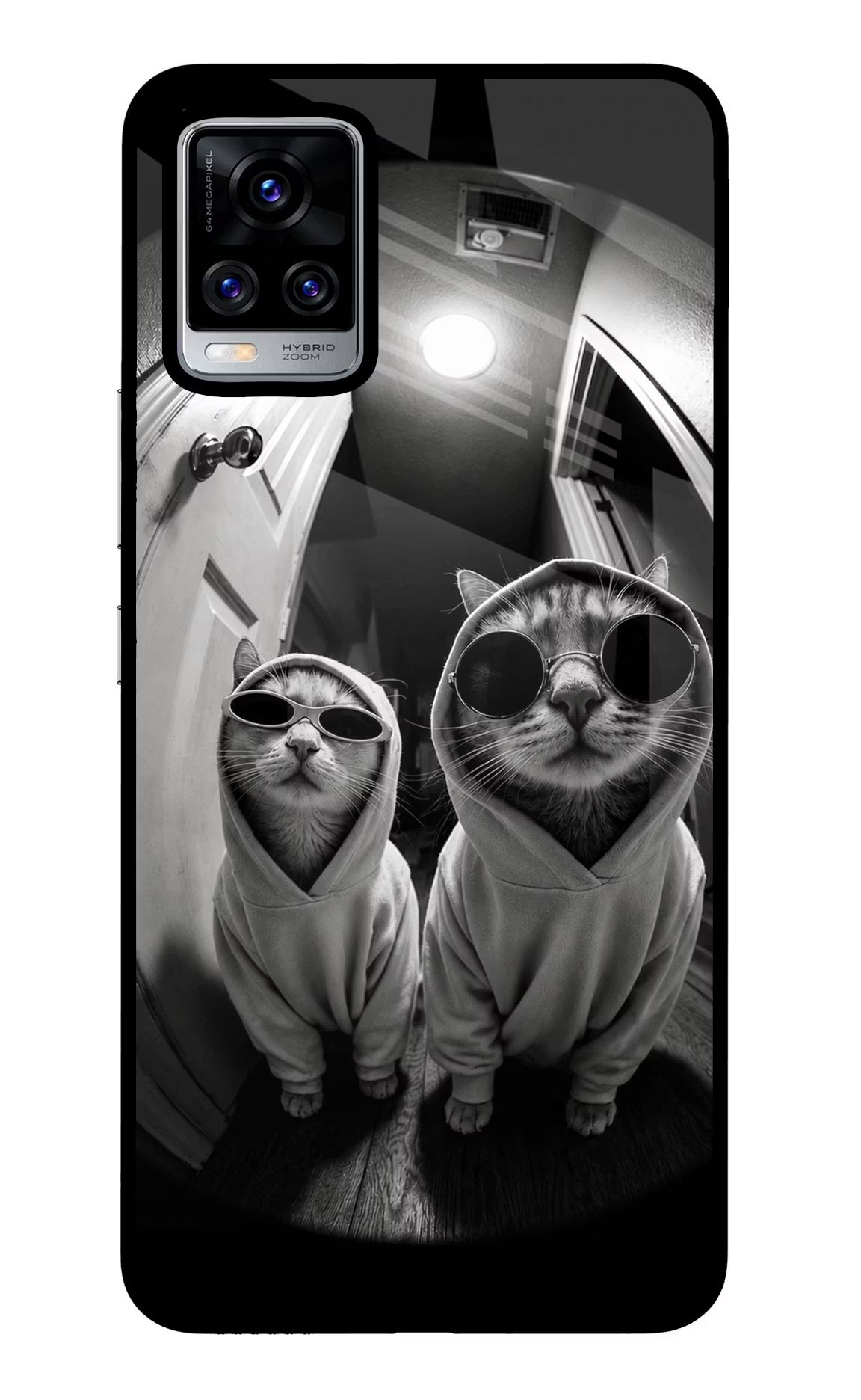 Hood Cats Vivo V20 Pro Glass Case