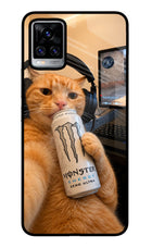 Gamer Cat Energy Vivo V20 Pro Glass Case