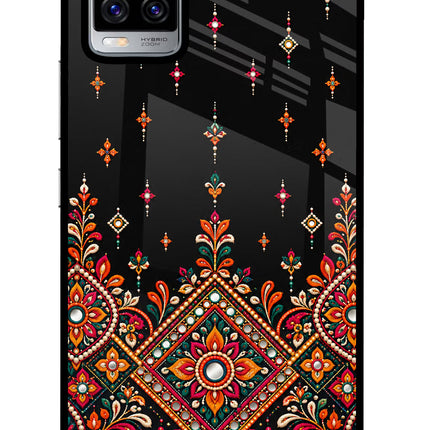 Noir Mehfil Vivo V20 Pro Glass Case