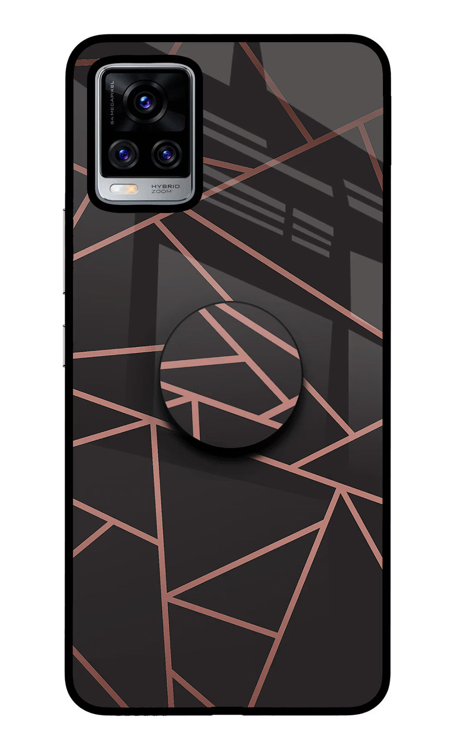 Geometric Pattern Vivo V20 Pro Pop Case, Glass case