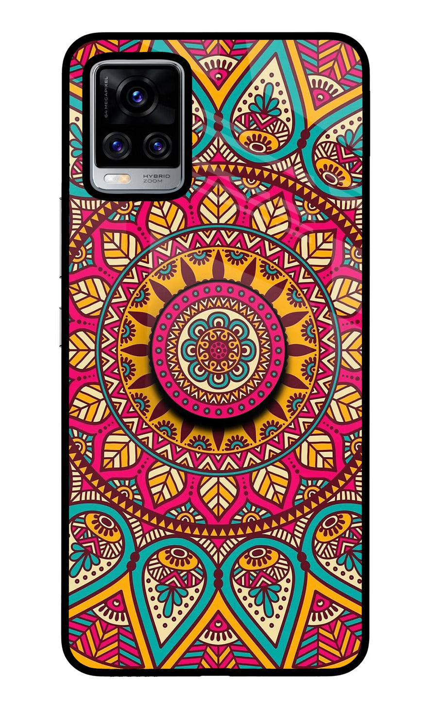 Mandala Vivo V20 Pro Pop Case, Glass case