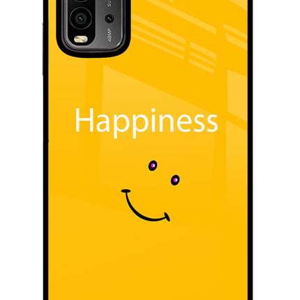 Happiness With Smiley Redmi 9 Power Glass Case