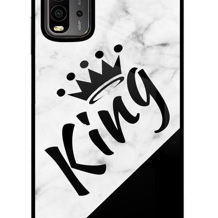 King Redmi 9 Power Glass Case Back Cover by Casekaro