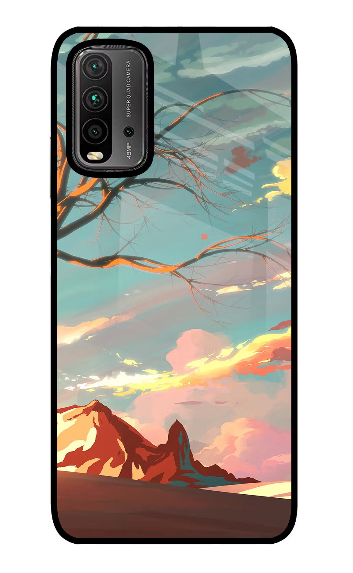 Scenery Redmi 9 Power Glass Case Back Cover by Casekaro