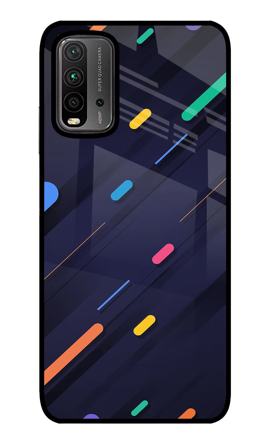 Abstract Design Redmi 9 Power Glass Case