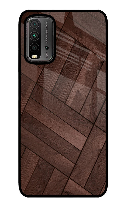 Wooden Texture Design Redmi 9 Power Glass Case