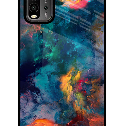 Artwork Paint Redmi 9 Power Glass Case Back Cover by Casekaro