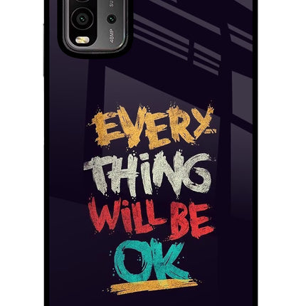Everything Will Be Ok Redmi 9 Power Glass Case