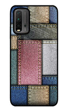 Multicolor Jeans Redmi 9 Power Glass Case