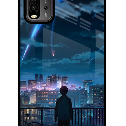 Anime Redmi 9 Power Glass Case Back Cover by Casekaro