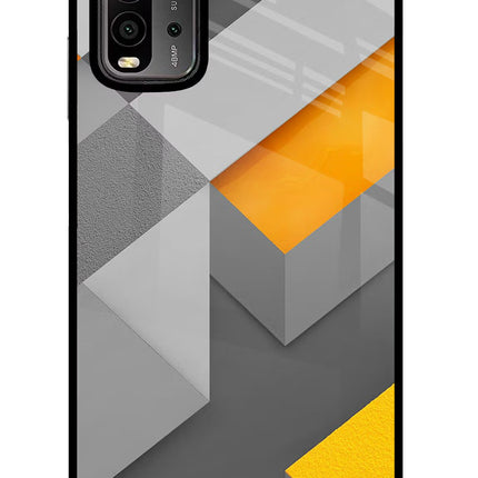 Abstract Redmi 9 Power Glass Case Back Cover by Casekaro
