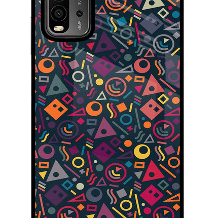 Geometric Abstract Redmi 9 Power Glass Case
