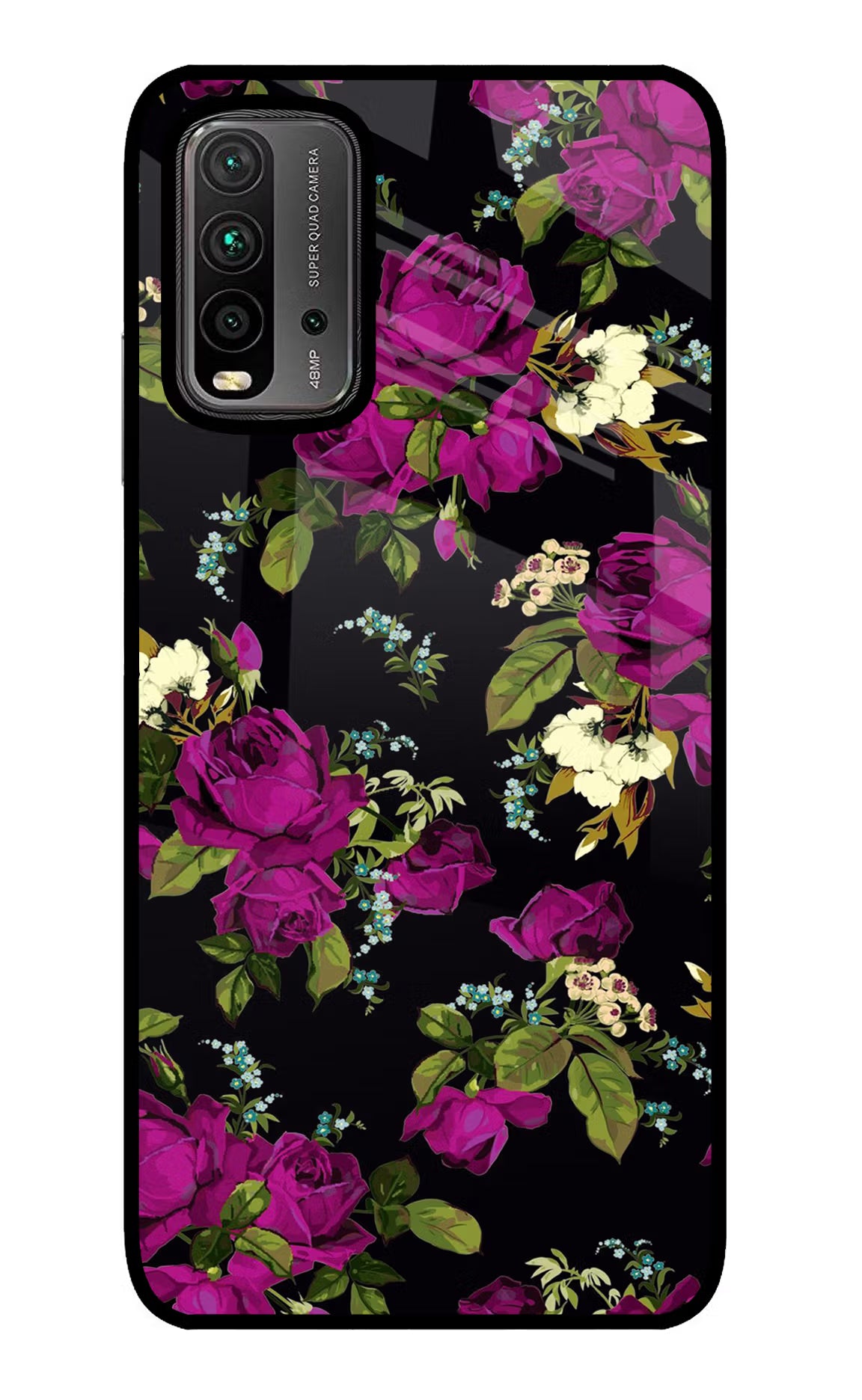 Flowers Redmi 9 Power Glass Case