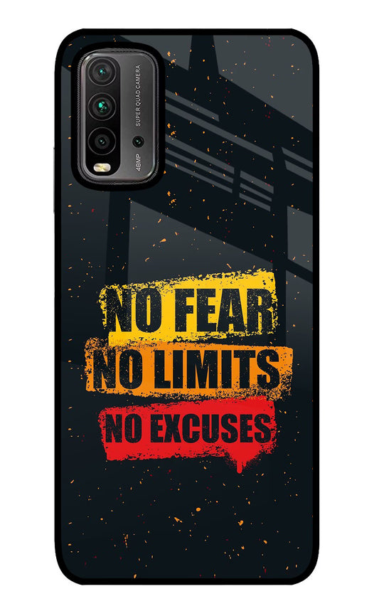 No Fear No Limits No Excuse Redmi 9 Power Glass Case