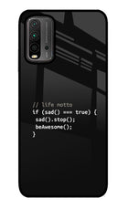Life Motto Code Redmi 9 Power Glass Case