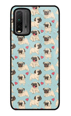 Pug Dog Redmi 9 Power Glass Case