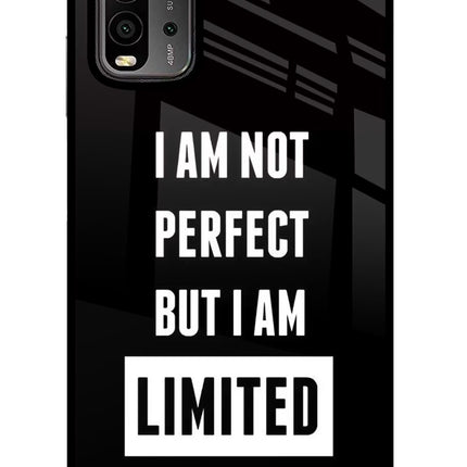 I Am Not Perfect But I Am Limited Edition Redmi 9 Power Glass Case