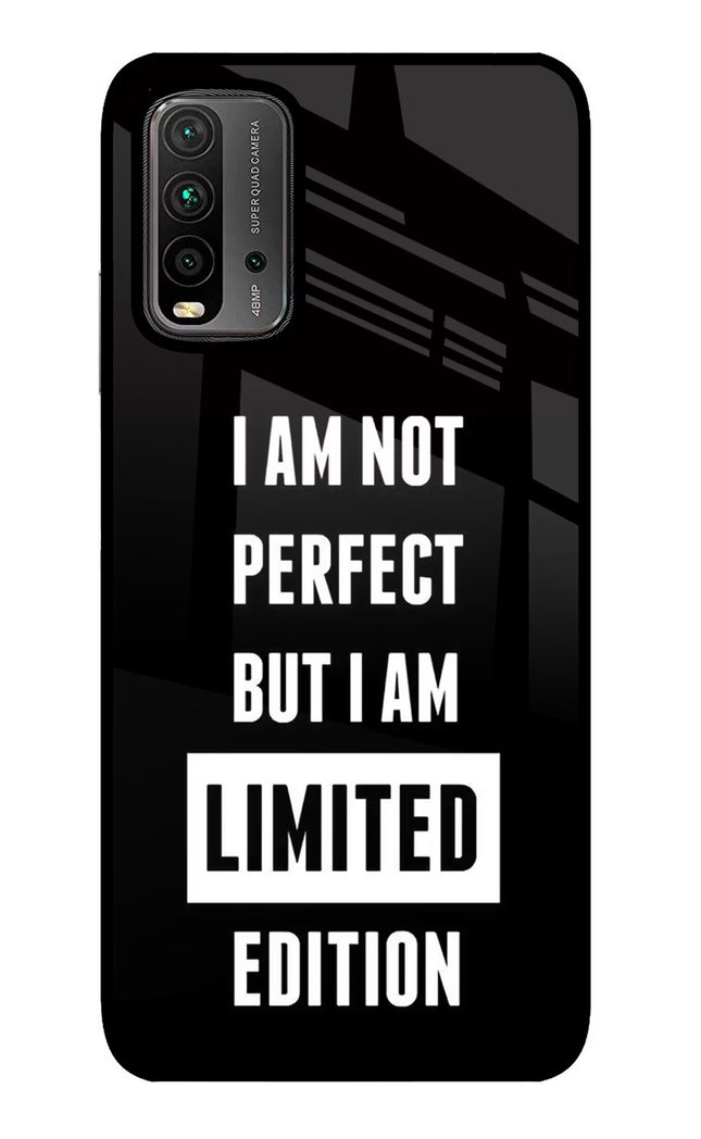 I Am Not Perfect But I Am Limited Edition Redmi 9 Power Glass Case