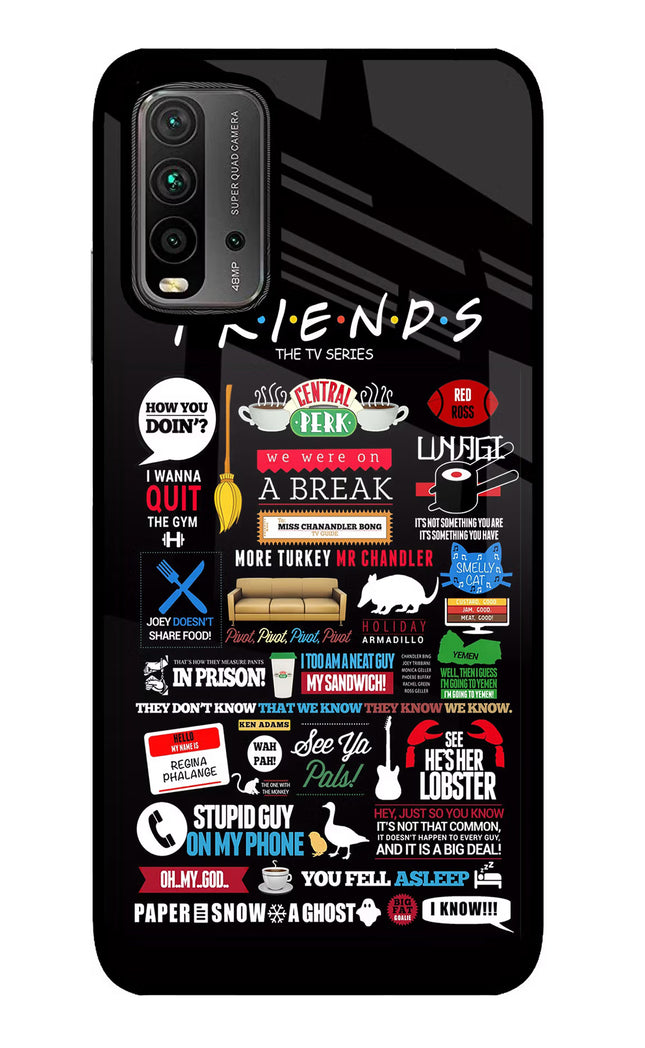 FRIENDS Redmi 9 Power Glass Case