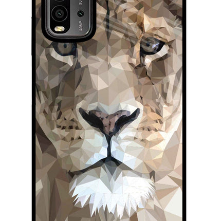 Lion Art Redmi 9 Power Glass Case
