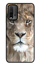 Lion Art Redmi 9 Power Glass Case