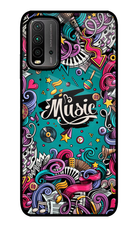 Music Graffiti Redmi 9 Power Glass Case