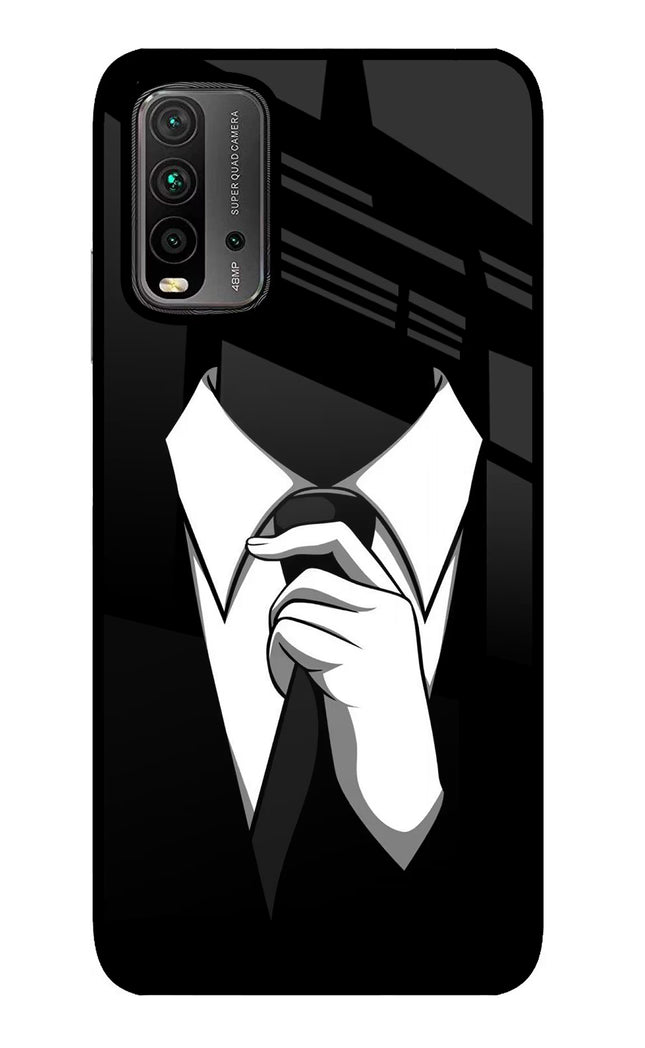 Black Tie Redmi 9 Power Glass Case