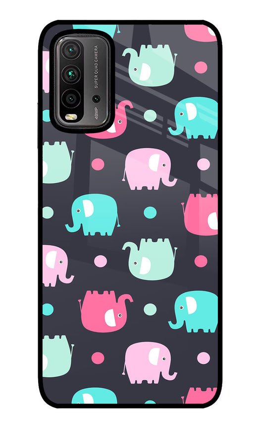 Elephants Redmi 9 Power Glass Case