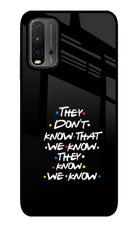 FRIENDS Dialogue Redmi 9 Power Glass Case