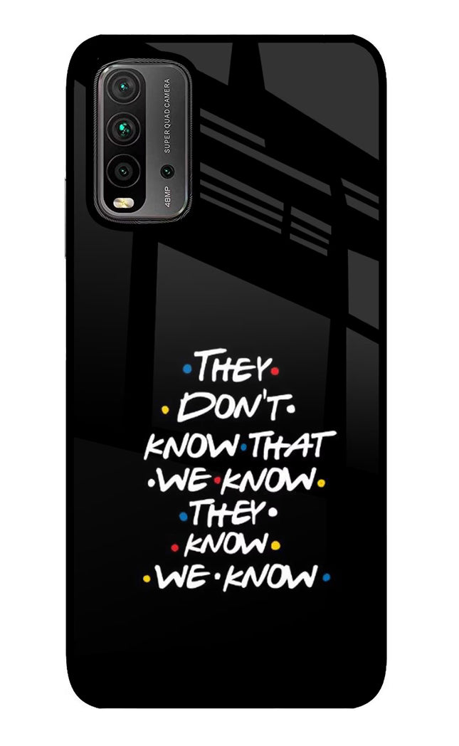 FRIENDS Dialogue Redmi 9 Power Glass Case