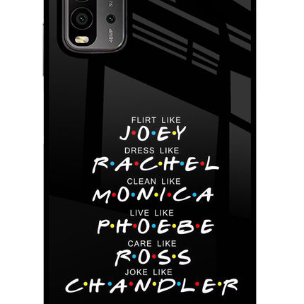 FRIENDS Character Redmi 9 Power Glass Case