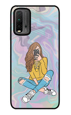 Selfie Girl Redmi 9 Power Glass Case