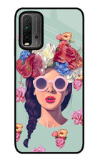 Pretty Girl Redmi 9 Power Glass Case