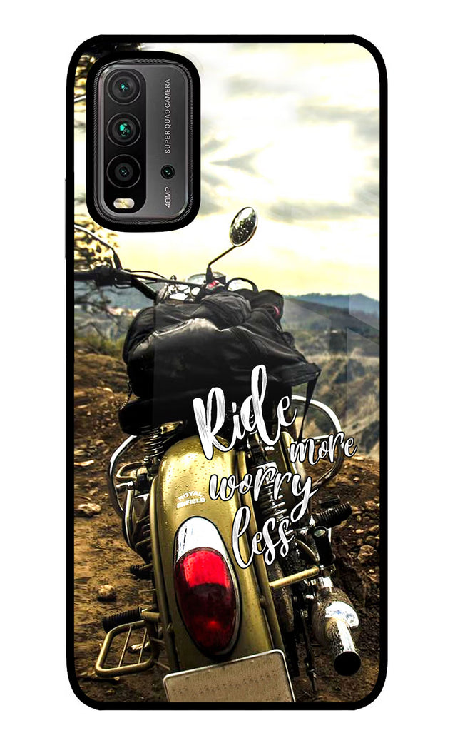 Ride More Worry Less Redmi 9 Power Glass Case