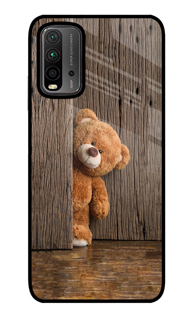 Teddy Wooden Redmi 9 Power Glass Case