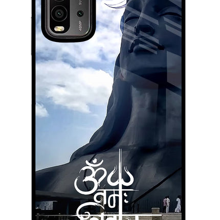 Om Namah Shivay Redmi 9 Power Glass Case Back Cover by Casekaro