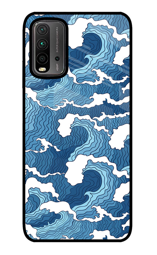 Blue Waves Redmi 9 Power Glass Case