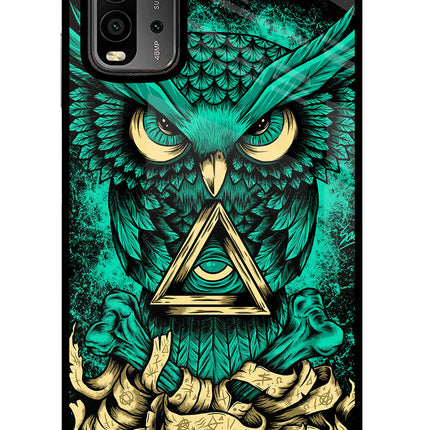 Green Owl Redmi 9 Power Glass Case