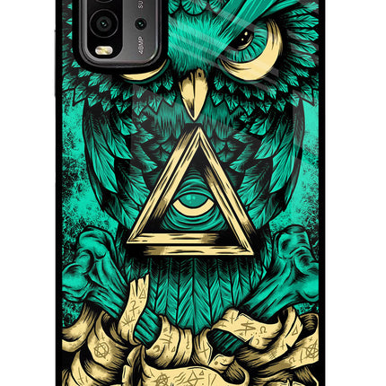 Green Owl Redmi 9 Power Glass Case