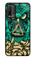 Green Owl Redmi 9 Power Glass Case