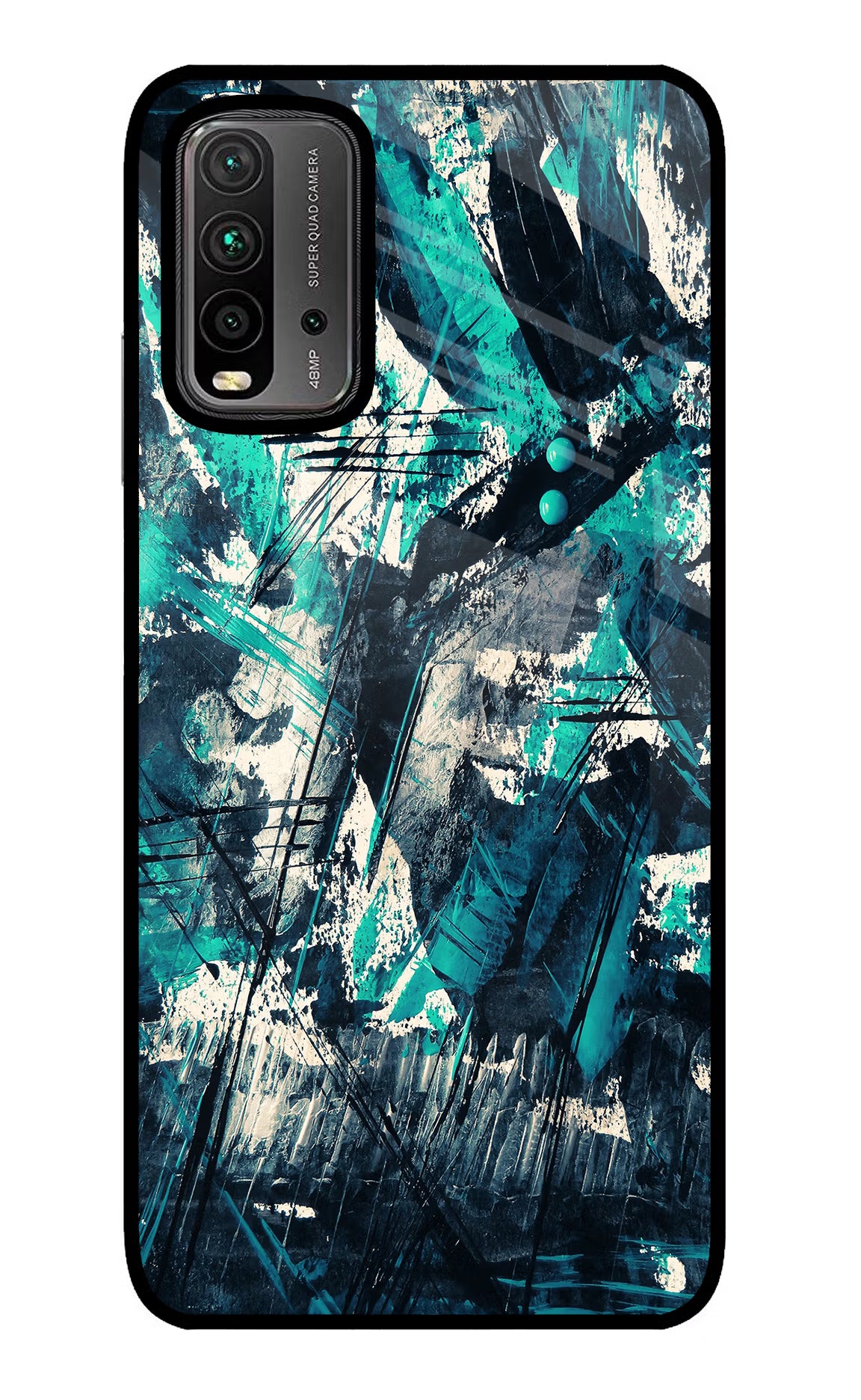 Artwork Redmi 9 Power Glass Case Back Cover by Casekaro