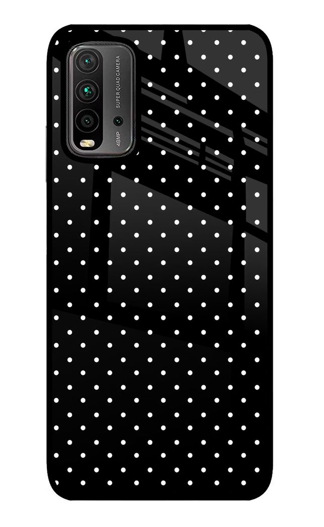 White Dots Redmi 9 Power Glass Case