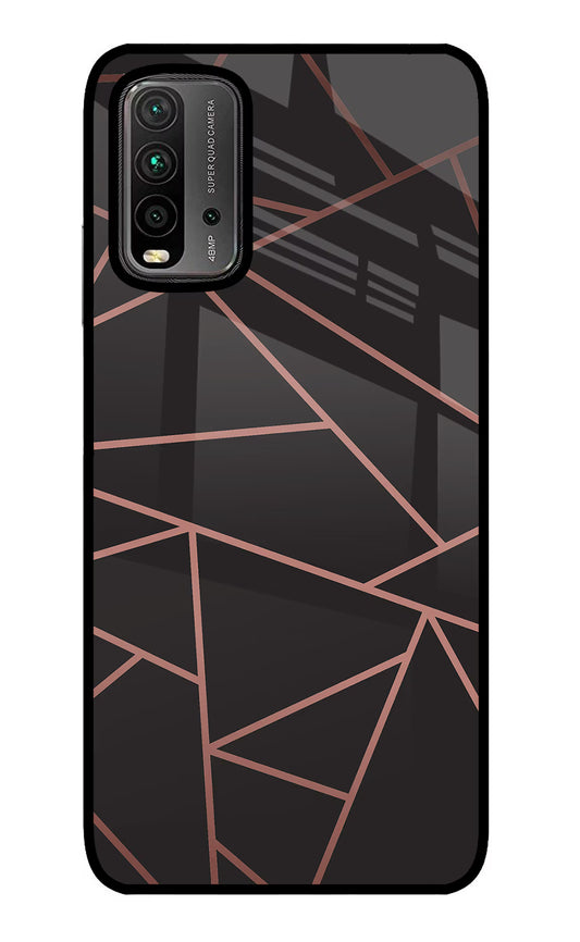 Geometric Pattern Redmi 9 Power Glass Case