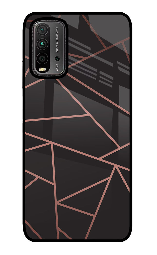 Geometric Pattern Redmi 9 Power Glass Case