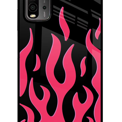 Fire Flames Redmi 9 Power Glass Case