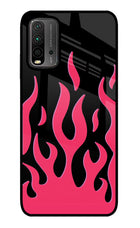 Fire Flames Redmi 9 Power Glass Case