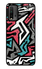 Geometric Graffiti Redmi 9 Power Glass Case