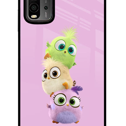 Cute Little Birds Redmi 9 Power Glass Case