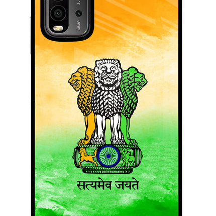 Satyamev Jayate Flag Redmi 9 Power Glass Case