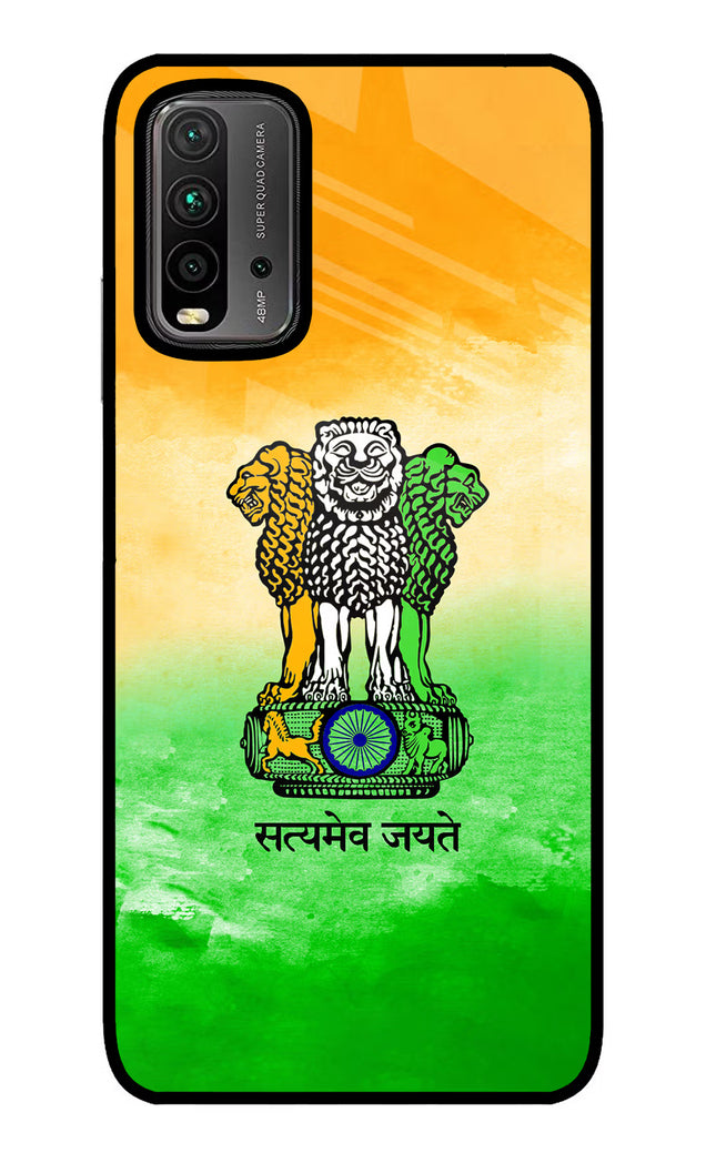 Satyamev Jayate Flag Redmi 9 Power Glass Case